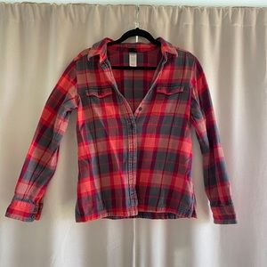 Patagonia women’s flannel shirt size 8